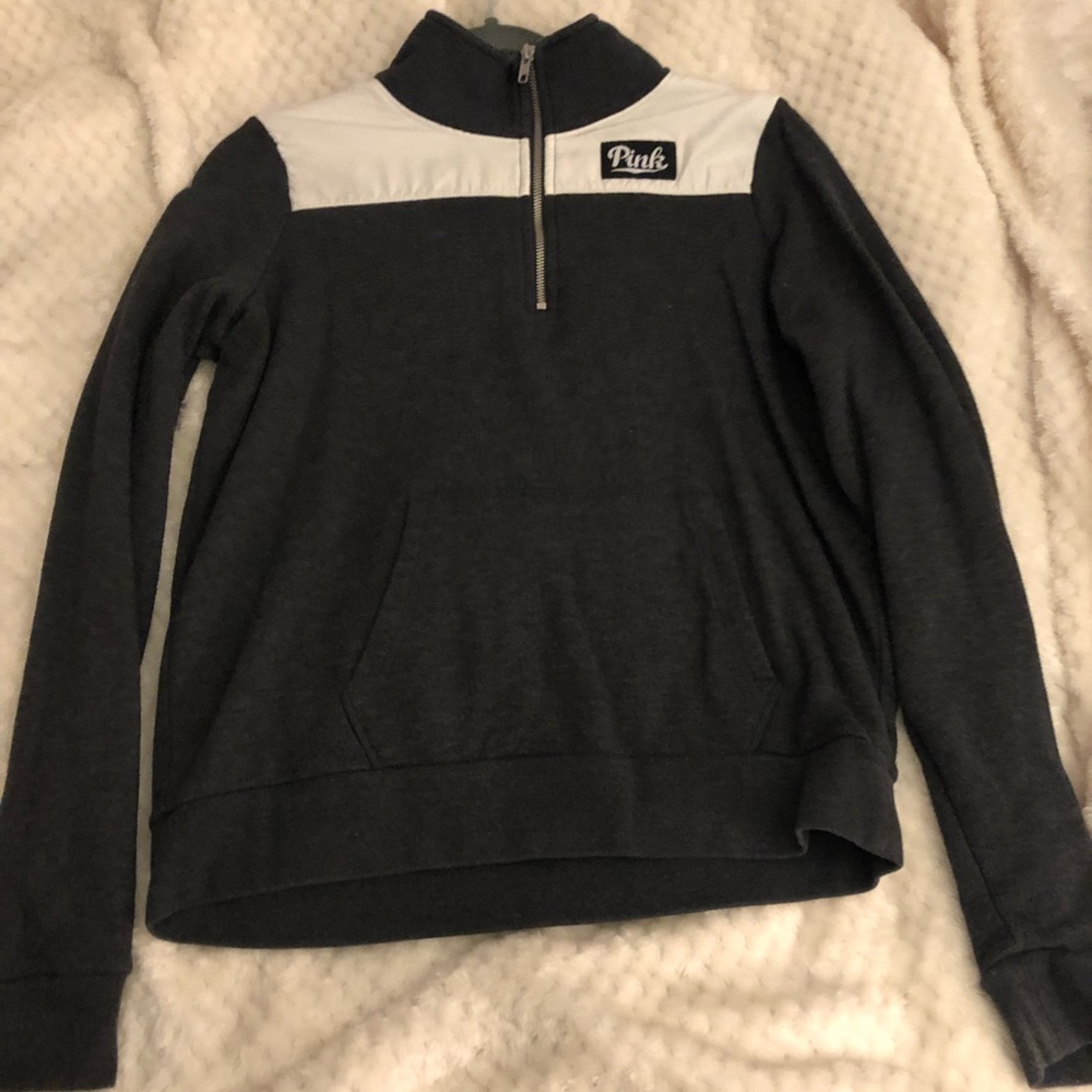 Pink quarter zip